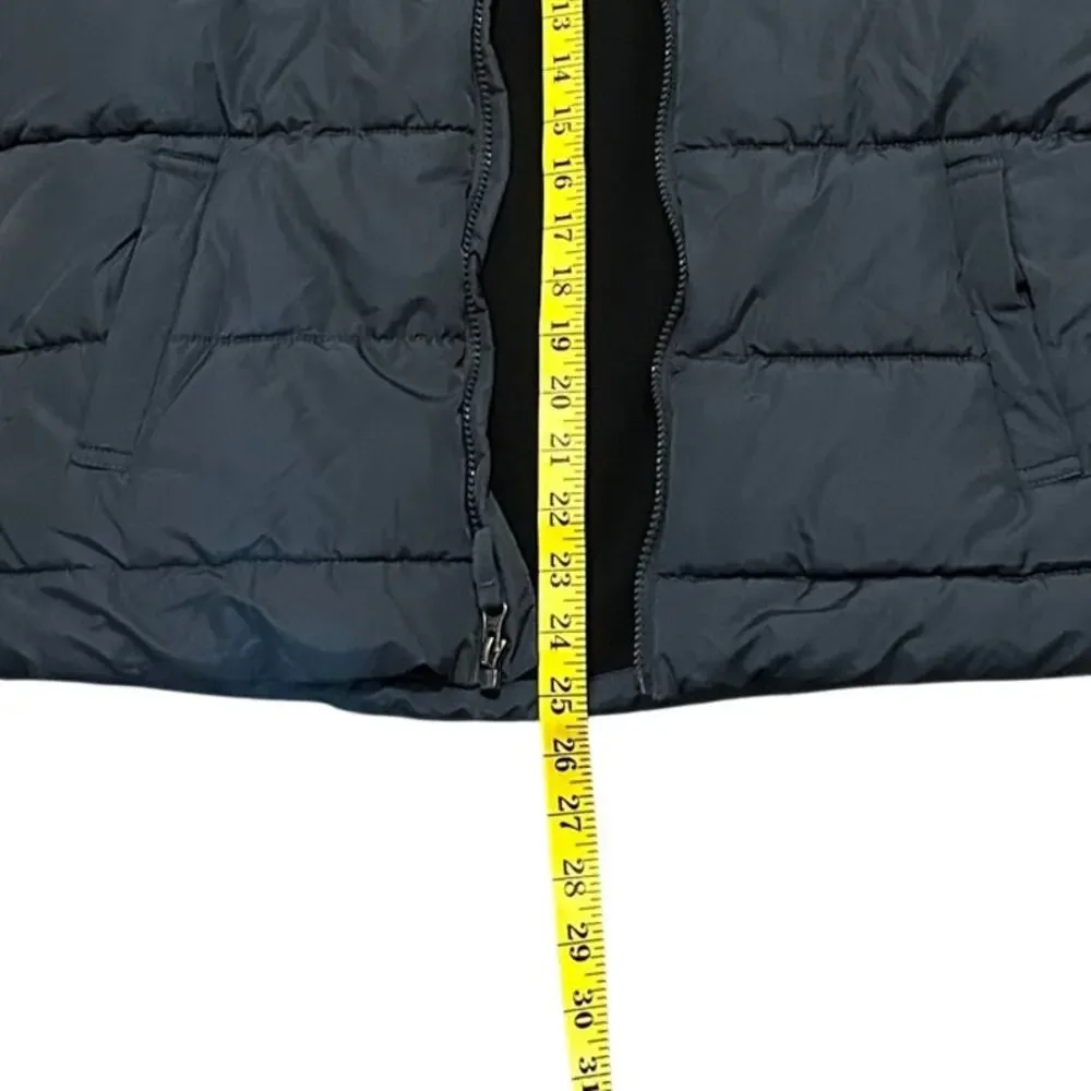 Swiss Tech Hooded Puffer Jacket Youth XL 14-16 Gray/Gold Color Fleece Lined